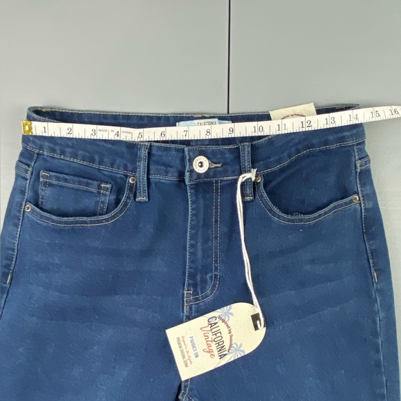 California Vintage Stretch Flare Blue Jeans Juniors 11/30 -NWT - Picture 6 of 14